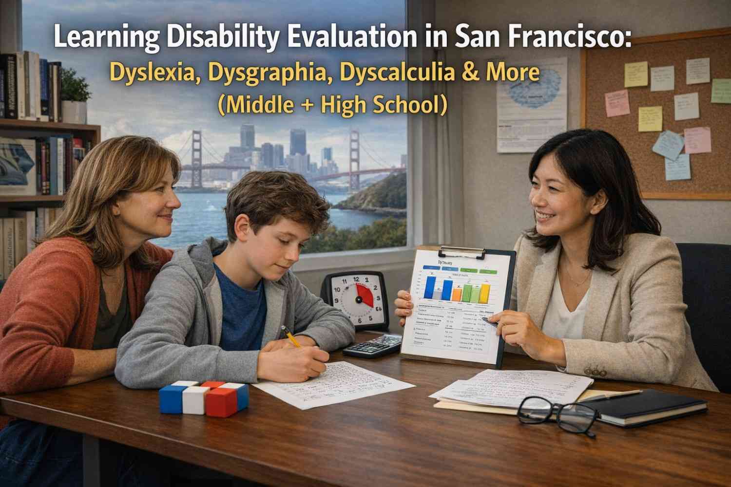 Learning Disability Evaluation in San Francisco: Dyslexia, Dysgraphia, Dyscalculia & More (Middle + High School)